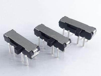 Mini Slide Switch, 13,0 × 3,5 × 3,5 mm, 2P3T DIP KLS7-MSS-2346